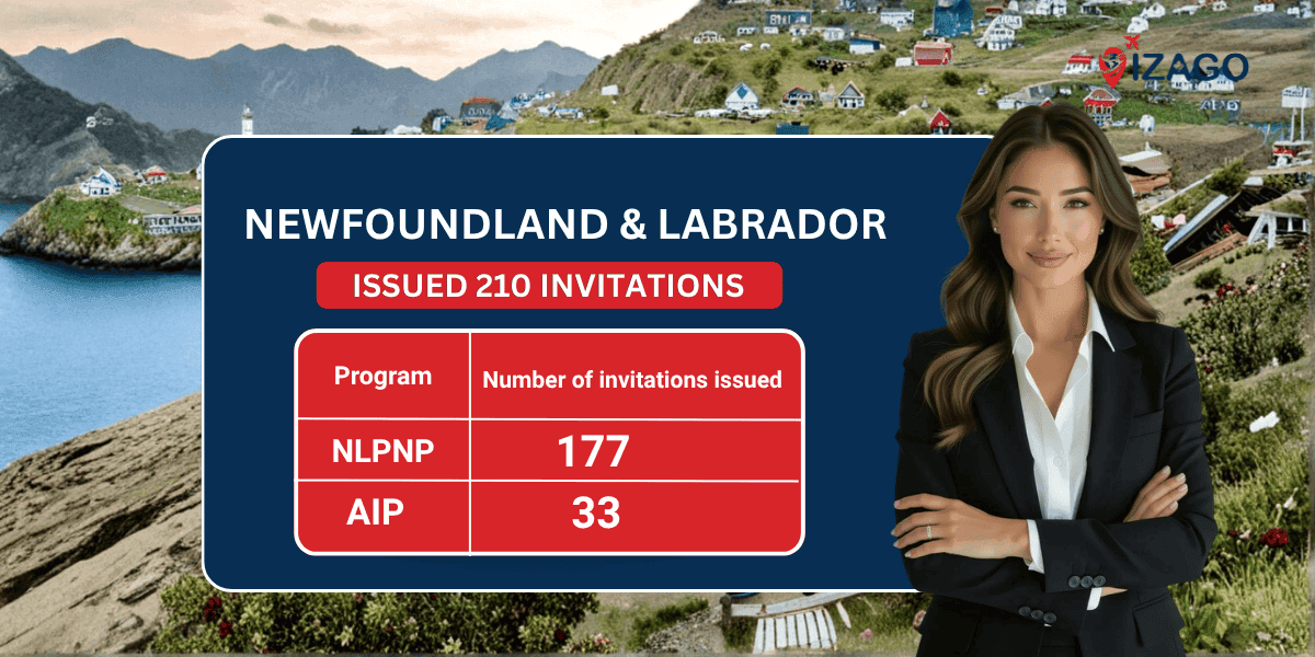 Newfoundland & labrador issued 210 invitations