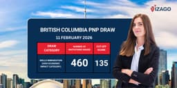 The latest British Columbia draw issued 460 invitations to apply