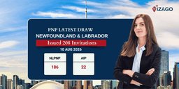 Newfoundland and Labrador issued 208 ITAs under the latest PNP draw