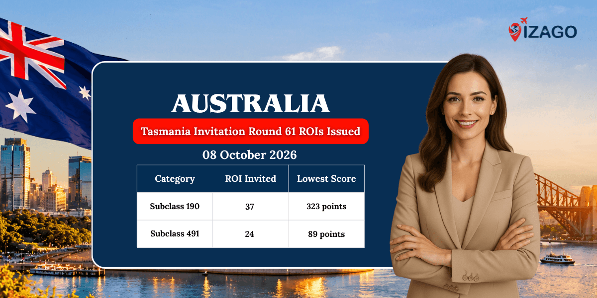 Migration Tasmania issues 61 ROIs in the 2nd week of October